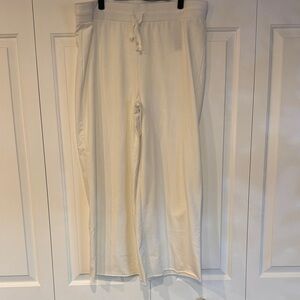 Women's White Track Pants Size L